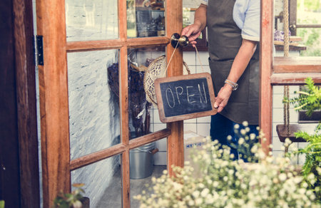 Cafe Open Shop Retail Welcome Notice Retail Front