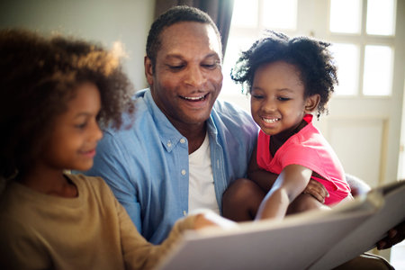 African Descent Family House Home Resting Living