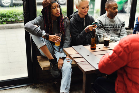 Diversity People Hang Out Friendship Together