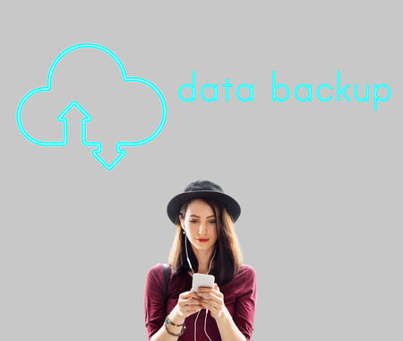 Cloud Computing Upload Download Icon Sign