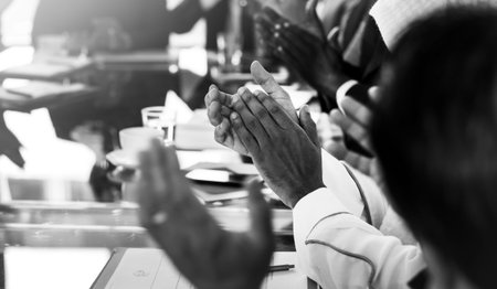 Diverse People Clapping Hands Conference