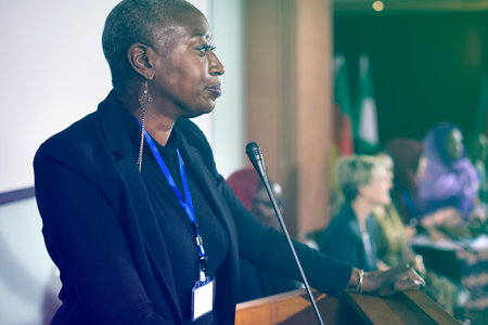 Speaker presentation in the international conference