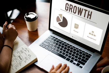 Analysis Growth Progress Perfomance Concept