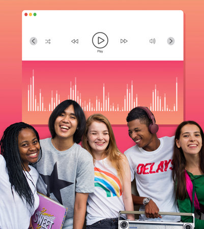 Music Video Player Multimedia Concept