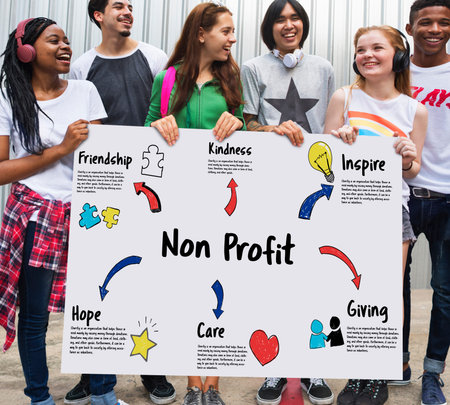 Charity Donations Help Support Giving Community Concept