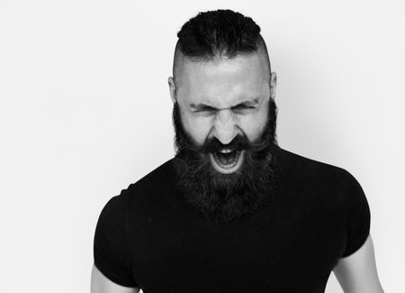 Man with Bread Scream Emotion