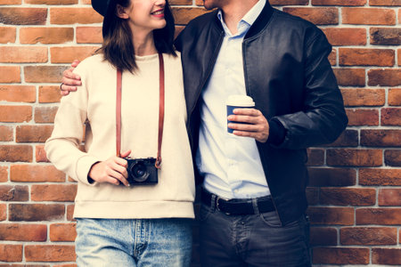 Couple Dating Happiness Traveling Together
