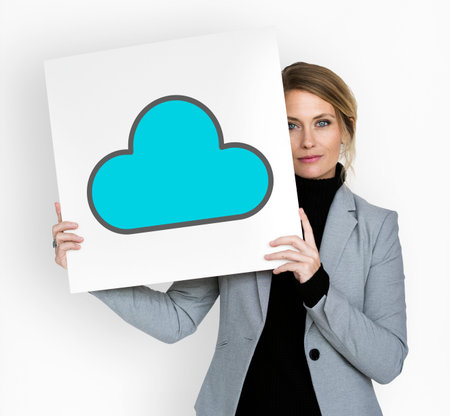 Cloud Upload Sync Data System Graphic
