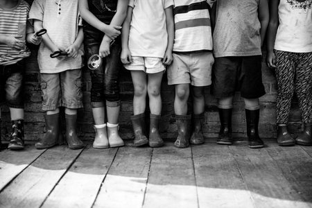 Group of Diverse Kids Standing Together