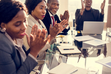 Diverse People Clapping Hands Conference