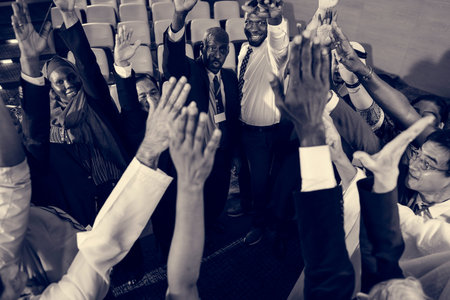 Diverse People Deal Teamwork Hands Together Partnership