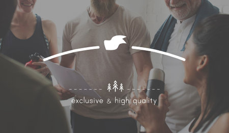 High Quality Brand Badge Banner Copy Space