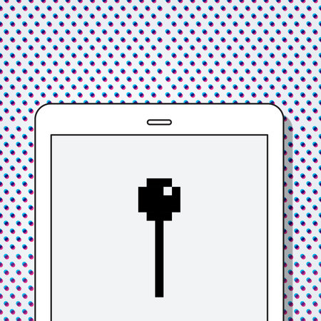 Pixel Key Icon Sign Symbol