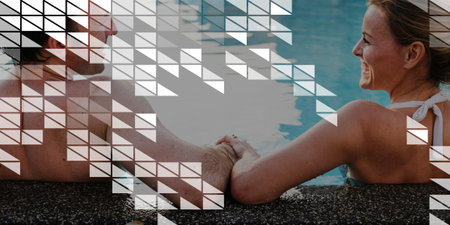 Triangle Geometric Graphic Pattern Template