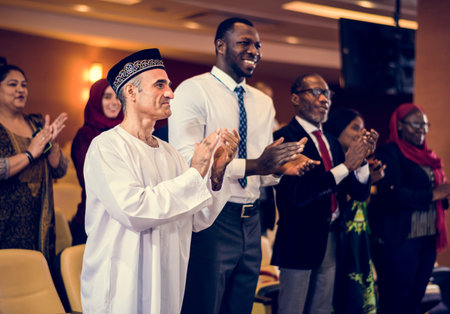 Diverse People Clapping Hands Conference