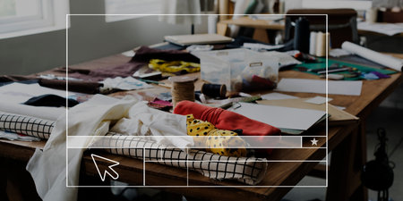 Designer Create Website Layout Blank Banner
