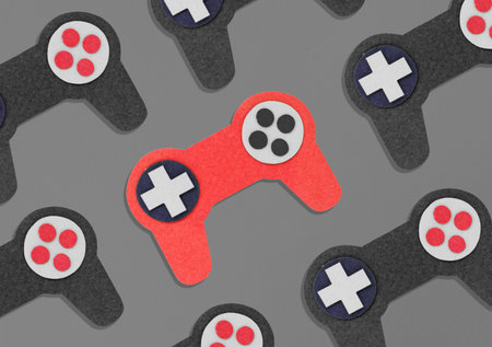 collection of game controller hobby illustration