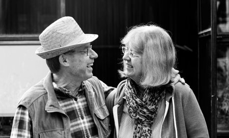Senior Farmer Couple Romance Love
