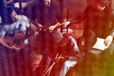 Music Band Rehearsal Friendship Together