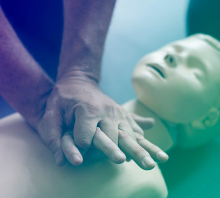 Group of people CPR First Aid training course