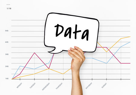Data Management Perfomance Graph Concept