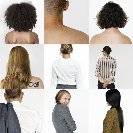 Collages diverse people ethnic variation