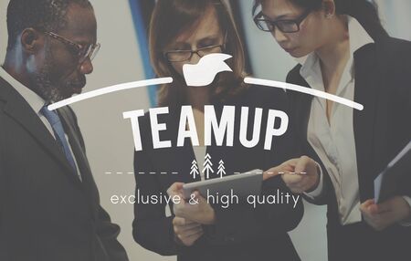 Business Teamwork Teamup Strategy Planning