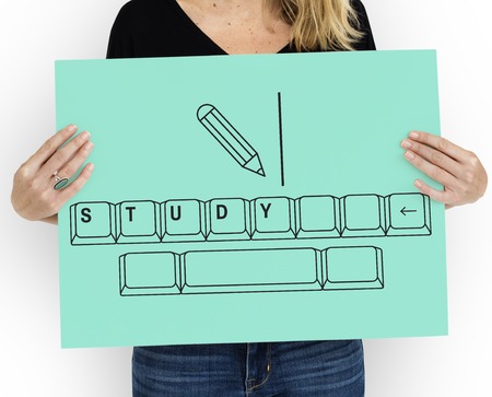 Illustration of insight education keyboard typing