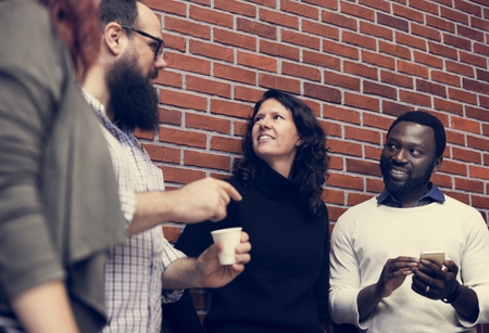 Business people creative talking discussion ideas