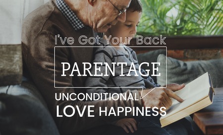 Family parentage home love together word