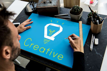Creative Innovation Inspiration Light Bulb Graphic Word