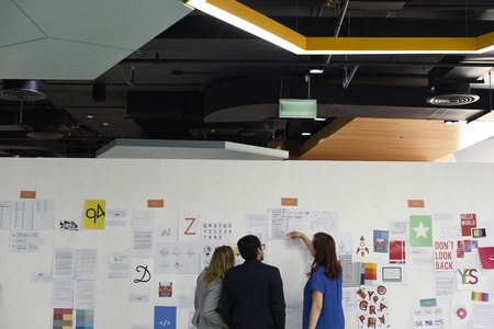 Business people creative talking discussion ideas