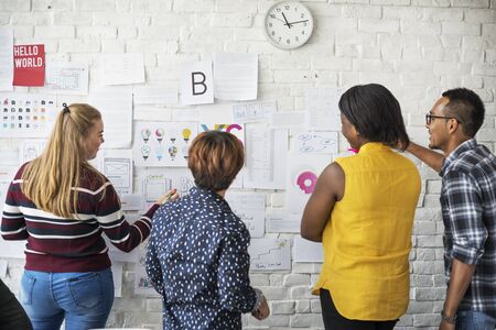 Group of people meeting discussion about new business