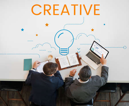 Light Bulb Think Create Inspiration Graphic Word