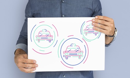 Automotive car graphic design illustration