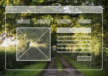 Website Template Layout Blank Banner