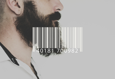 Barcode Line Number Code Banner Vector