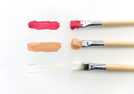 Paintbrush art tool on white background