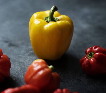 Fresh sweet bell peppers