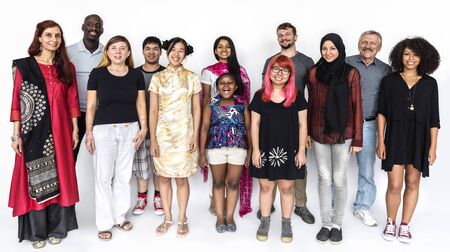 Group of diversity people community standing together