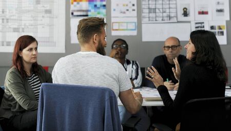 Startup Business Team Brainstorming on  Meeting Workshop