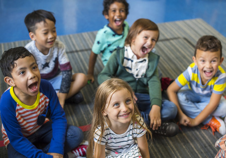 Happy kids at elementary school