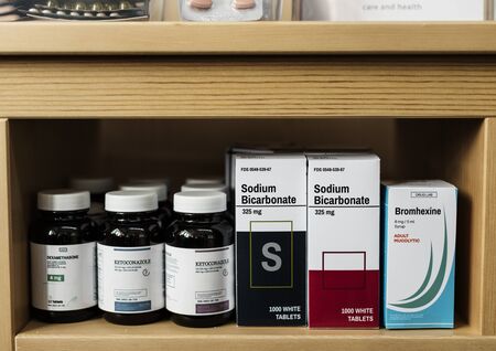 Photo pour Group of medicine drugs stock - image libre de droit