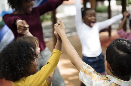 Happy kids at elementary school
