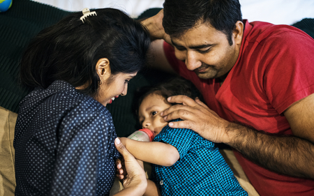 A happy Indian family