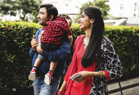 A happy Indian family