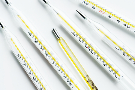 Closeup of thermometer