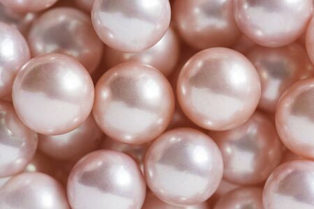 Natural pearls closeup