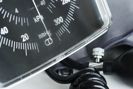 Closeup of manometer tool