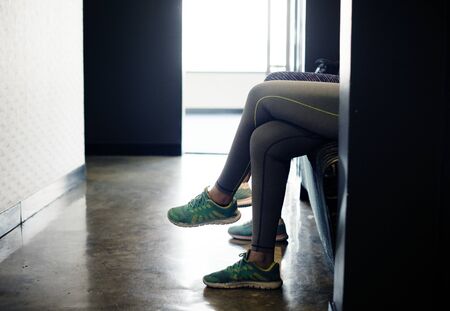 Women waiting at the fitness